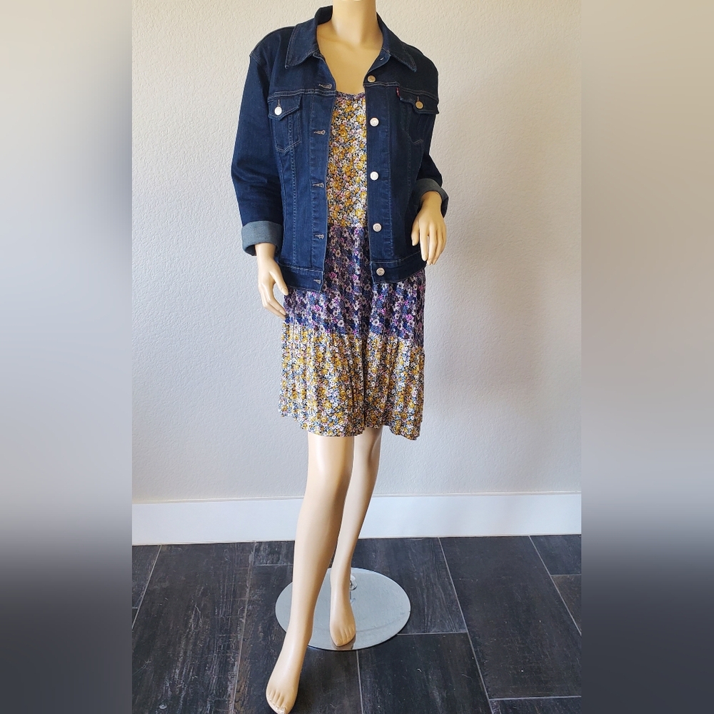 NATURAL LIFE HARLEY TIERED FLORAL SIMPLE DRESS L/XL - Picture 13 of 13